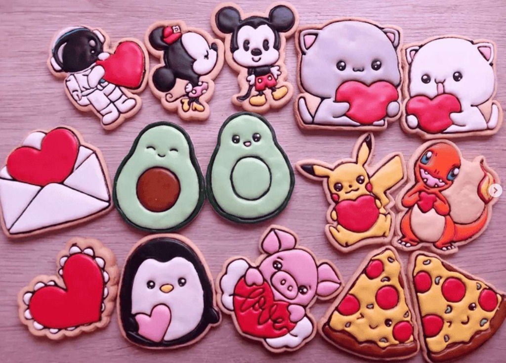 Galletas decoradas personalizadas estilo kawaii y personajes